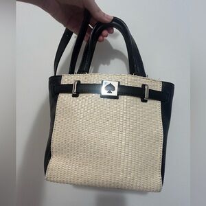 Kate Spade Black and Cream Shoulder Bag
